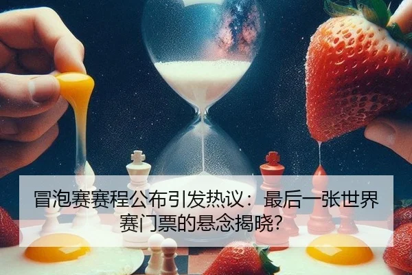 冒泡赛赛程公布引发热议：最后一张世界赛门票的悬念揭晓？